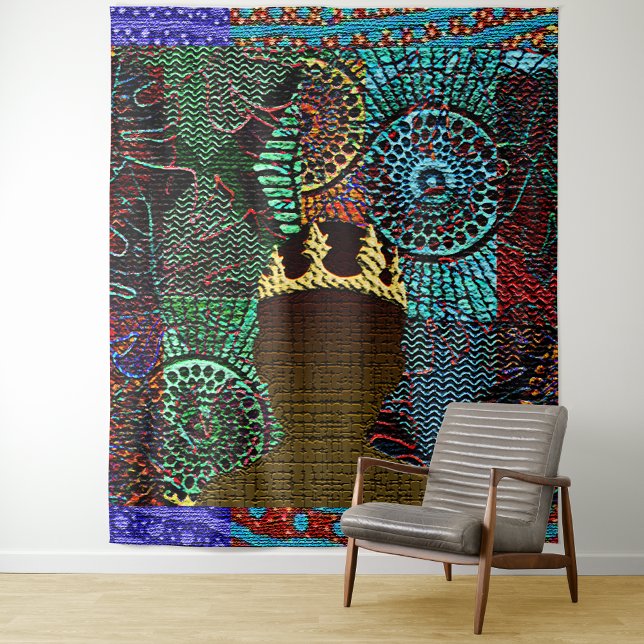 Afrocentric Young Boy King Tapestry (Creator Uploaded)