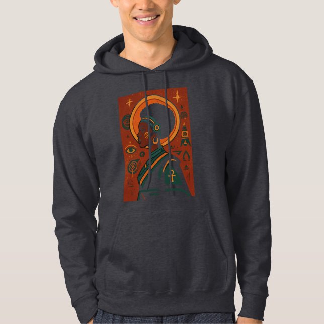 Afrofuturism & Heritage – Bold Afrocentric  Hoodie (Front)