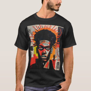 Afrofuturism Inspired Portrait Bold Black AbstraT T-Shirt
