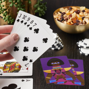 Afrofuturism Teen Playing Cards