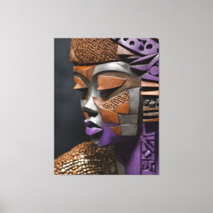 Afrofuturistic Mask Canvas Print