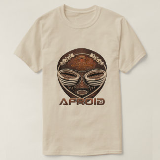 Afroid - Afrofuturism Cyber-Tribal African Mask Gr T-Shirt