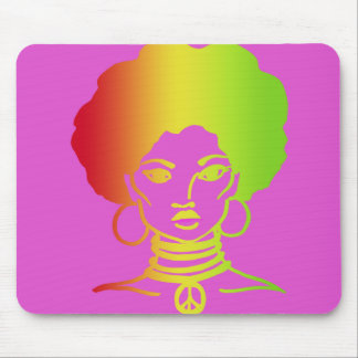 AFROLICOUS PINK MOUSE PAD