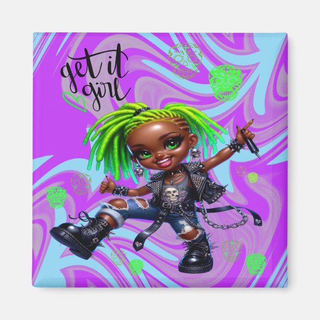 Afropunk Get It Girl Magnet (Front)