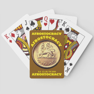 AFROSTOCRACY CARDS. Sheriff  Playing Cards