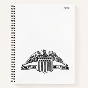 AFS Logo 1947 Custom 8.5" x 11" Spiral Notebook