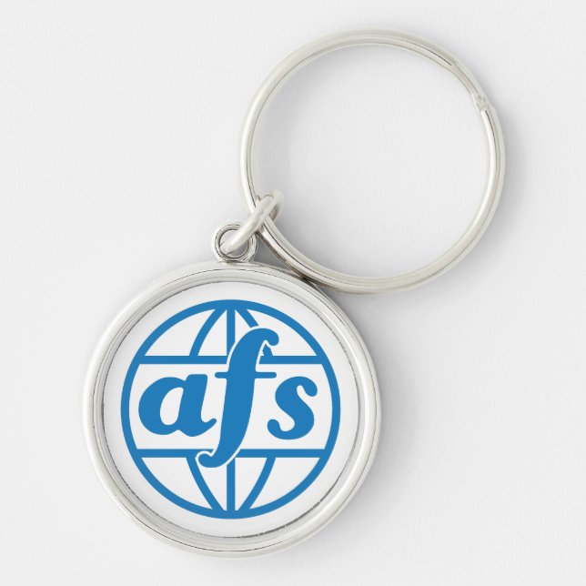 AFS Logo 1972 Round Keychain, Small (1.44") Key Ring (Front)