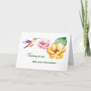 After Concussion Thinking of You Flowers Card