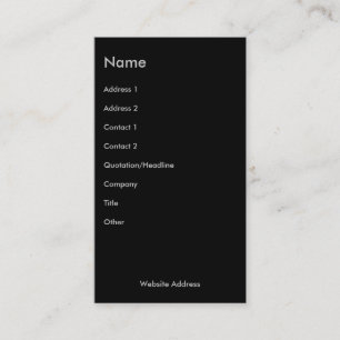 After Dark Business Card