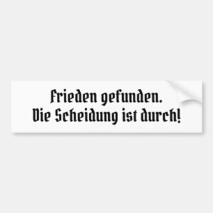 After divorce bumper sticker