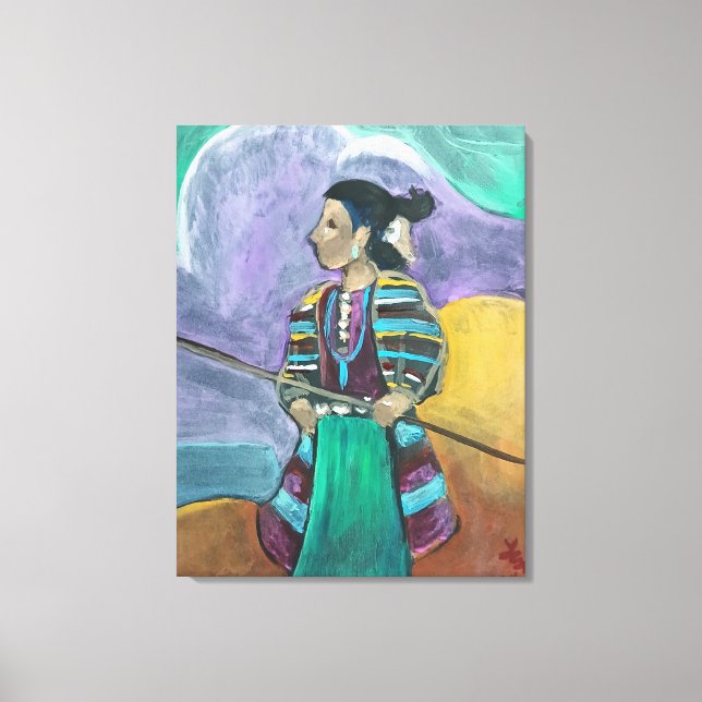 After Drawing - The Little Shepardess Canvas Print (Front)