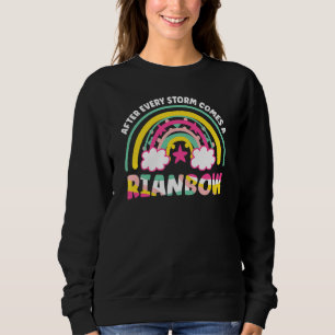 After Every Storm Comes A Rainbow Girls Boys Sweatshirt