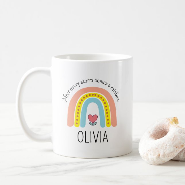 After Every Storm Rainbow Coffee Mug (With Donut)