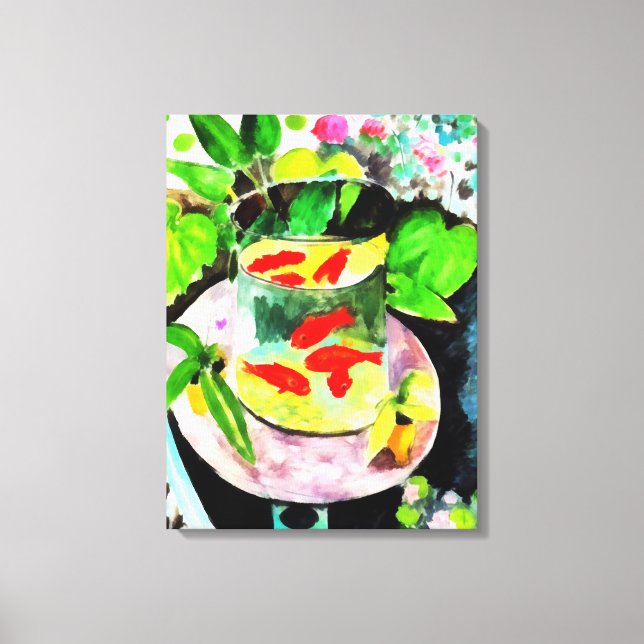 after Henri Matisse, The Goldfish, digital drawing Canvas Print (Front)