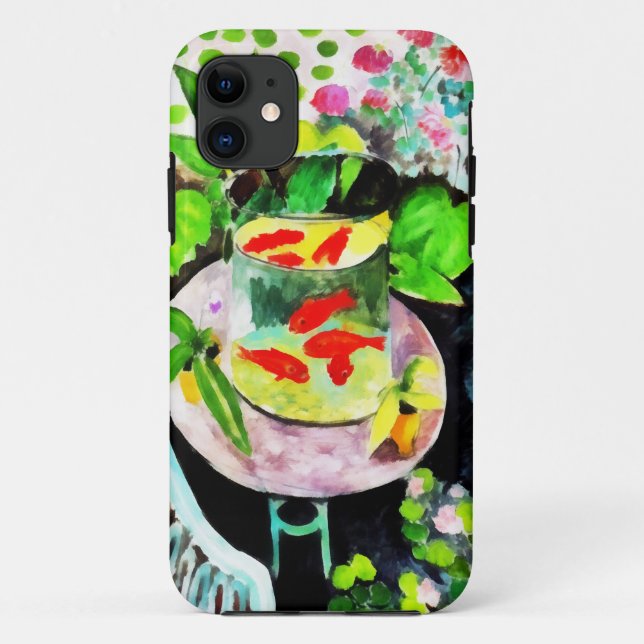 after Henri Matisse, The Goldfish, digital drawing Case-Mate iPhone Case (Back)