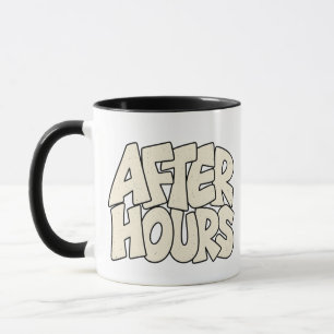 After Hours — Modern Night Owl Street Typography Mug