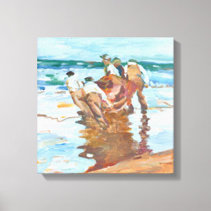 After launching the curragh Paul Henry Canvas Print