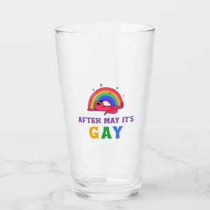 After May It's Gay Funny LGBT Pride Month  Glass