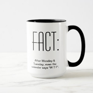 After Monday & Tuesday, even the Calendar says WTF Mug