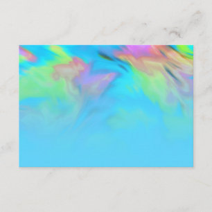 After Party Turquoise Blue Lime Pink Tie Dye Invitation