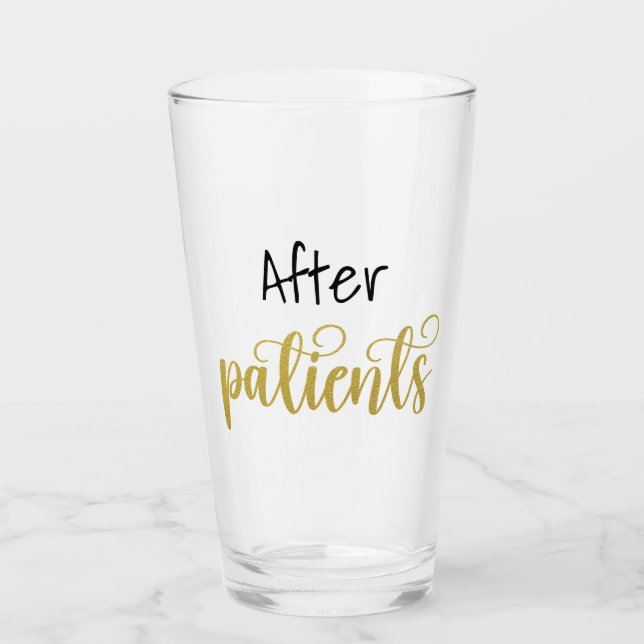 After Patients Funny Nurse Doctor Medical worker Glass (Front)