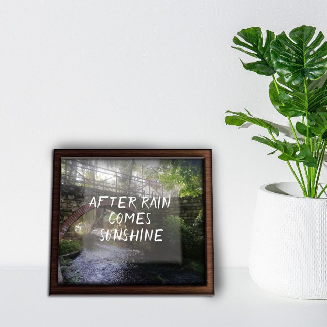After rain comes sunshine proverb bridge  poster (Creator Uploaded)