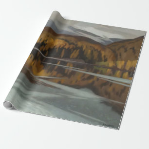 After RainLandscape Painting by A J Casson Wrapping Paper
