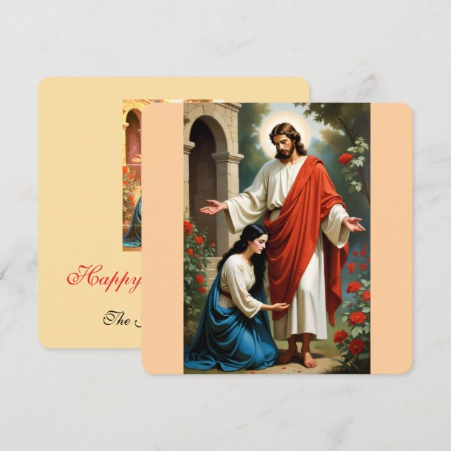 After Resurrection Image Flat Greeting Card (Front/Back)
