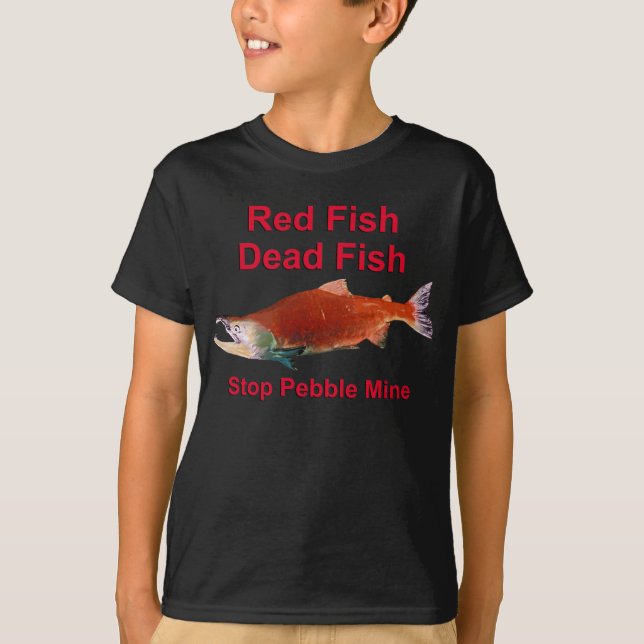 After Salmon - Stop Pebble Mine T-Shirt (Front)