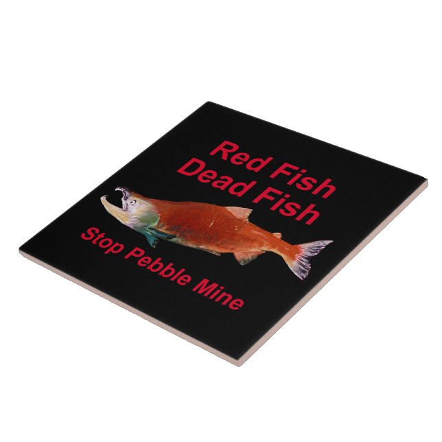 After Salmon - Stop Pebble Mine Tile (Side)