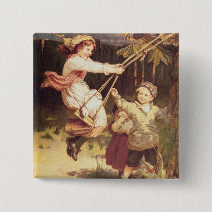 After School 15 Cm Square Badge