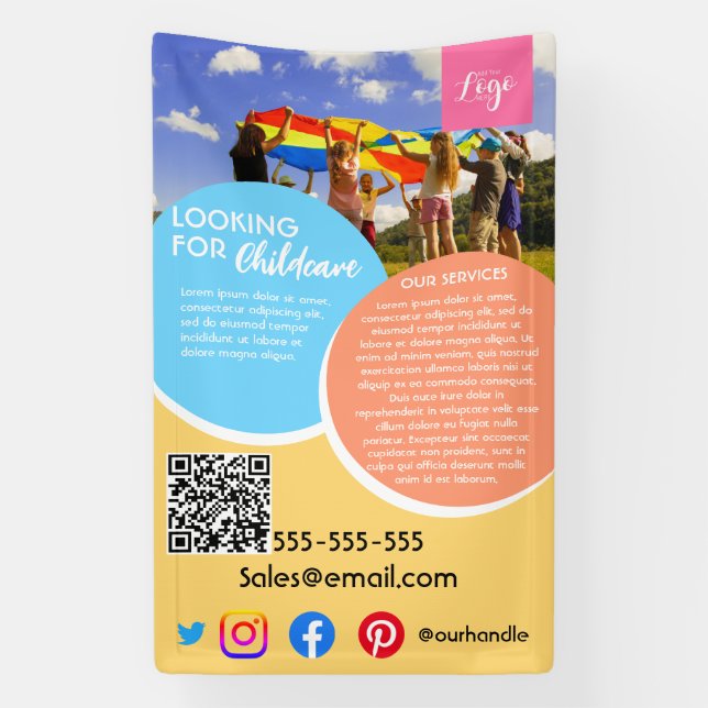 after school childcare babysitter daycare kinder f banner (Vertical)