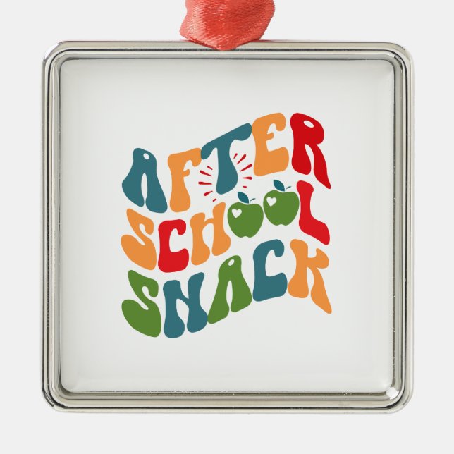 After School Snack Metal Tree Decoration (Front)
