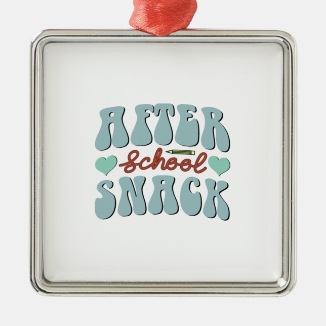 After School Snack Metal Tree Decoration (Front)