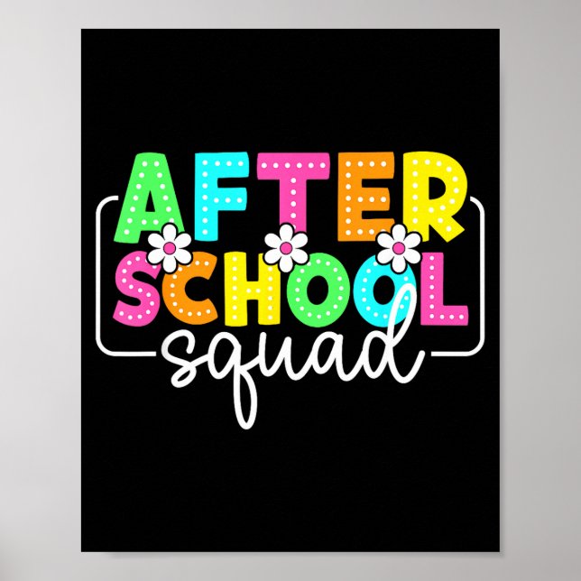 After school squad back to school teachers poster (Front)