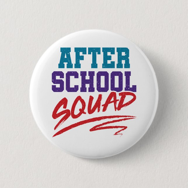After School Squad Program Staff 6 Cm Round Badge (Front)
