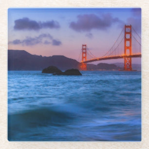 After sunset out at Baker Beach Glass Coaster