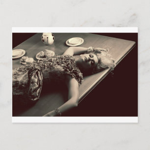 After tea party postcard