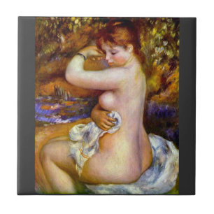 After the bath by Pierre Renoir Tile