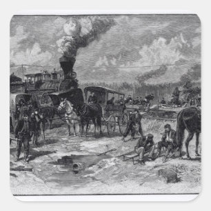 After the Battle of Seven Pines Square Sticker