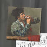 After the Bullfight | Mary Cassatt Magnet<br><div class="desc">After the Bullfight or Toreador (1873) by American impressionist artist Mary Cassatt. Original artwork is an oil painting on canvas depicting a portrait of a bullfighter smoking a cigarette after his fight. 

Use the design tools to add custom text or personalize the image.</div>