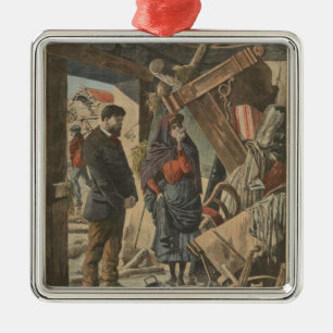 After the disaster fro  'Le Petit Journal' Metal Tree Decoration