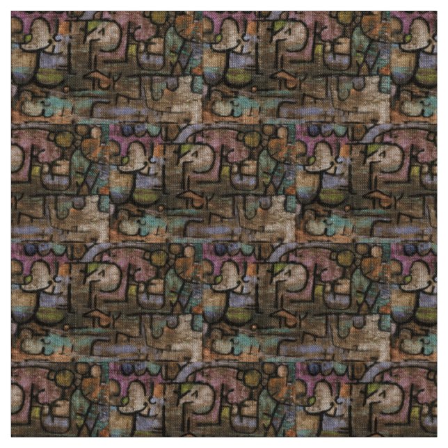 After The Flood by Paul Klee Fabric (Swatch)