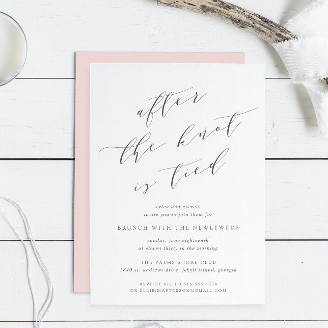 After the Knot is Tied | Wedding Brunch Invitation (Creator Uploaded)