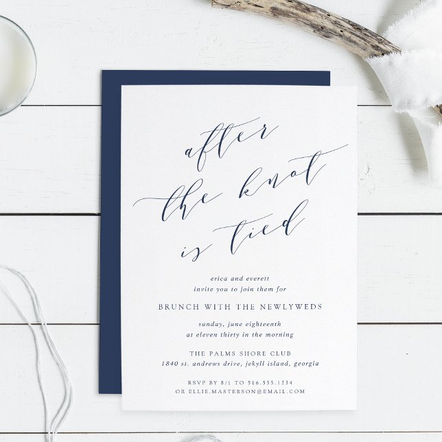 After the Knot is Tied | Wedding Brunch Invitation (Creator Uploaded)