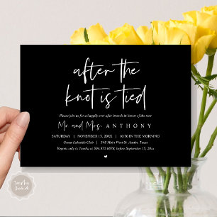 After the knot tied, Happily Ever After Brunch Invitation