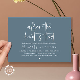 After the knot tied, Happily Ever After Brunch Invitation