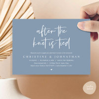 After the knot tied, Post wedding Brunch Invitatio