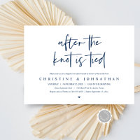 After the knot tied, Post wedding Brunch Invitatio