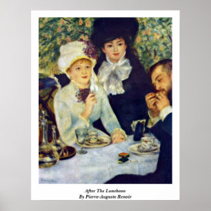 After The Luncheon By Pierre-Auguste Renoir Poster
